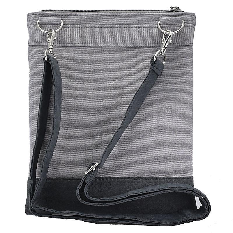 Handtasche Canvas Crossbag Lieblingsmensch grau